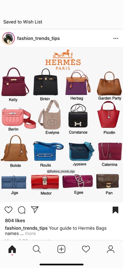 Bags Names, Most Expensive Handbags, Car Brands Logos, Names List, Bag Names, Expensive Handbags, Name List, Hermes Paris, Chanel Fashion