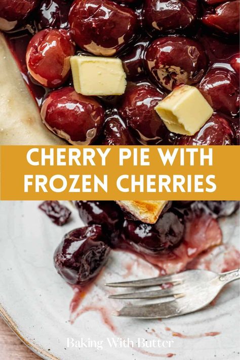 Yummy Cherry Pie, a unique and flavorful dessert made easy with frozen cherries. Cherry Pie Canned Cherries, Cherry Pie With Tart Cherries, Frozen Sweet Cherries Recipes, Cherry Pie Fresh Cherries, Frozen Cherry Pie Recipe, Frozen Cherry Pie Filling, Homemade Cherry Pie Filling Recipes Easy, Cherry Pie From Scratch, Cherry Pie Filling From Frozen Cherries