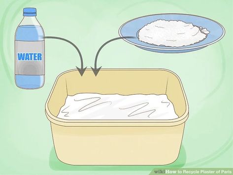 Easy Ways to Recycle Plaster of Paris: 11 Steps (with Pictures) Plaster Of Paris Crafts Ideas Diy, Making Plaster Molds, Paris Bathroom, Paris Crafts, Craft Hacks, Dance Background, Bathroom Crafts, Diy Plaster, Plaster Crafts