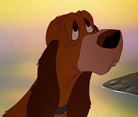 Copper Hound Dog, Fox And The Hound Wallpaper, Todd And Copper, Disney Fox And The Hound, Fox And Hound, Glen Keane, Oliver And Company, Disney Background, White Tv