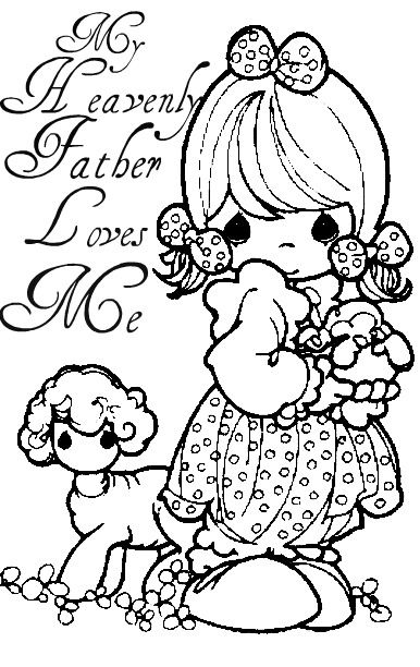 My Heavenly Father Loves Me Precious Moments Coloring Pages, Bible Coloring Pages, Whimsy Stamps, Bible Coloring, Coloring Pages For Girls, Coloring Pages To Print, Cute Coloring Pages, Sketchbook Art Inspiration, Coloring Book Pages