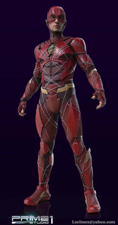 ArtStation - The Flash Prime 1 Justice League, Lee Imes Justice League Art, Flash Costume, Batman Armor, Superhero Suits, Marvel Heroines, Marvel Superheroes Art, Foto Top, Dc Comics Heroes, Superman Art