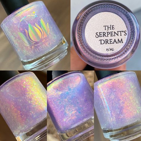 Iridescent Pearl Nails, Unicorn Nail Polish, Shiny Nail Polish, Opalescent Nails, Iridescent Nails, Iridescent Nail Polish, Gel Eyeshadow, Pretty Nail Polish, Holographic Nail Polish