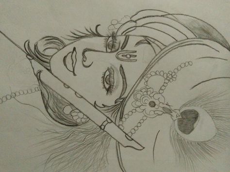 Drawing of Lord Krishna