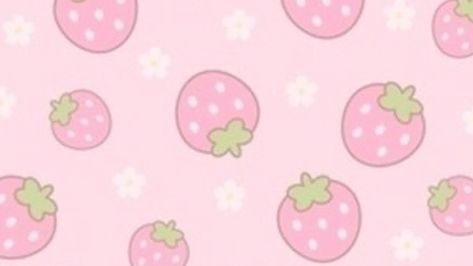 Pink Sanrio Wallpaper Laptop, Korilakkuma Strawberry Wallpaper, Cutecore Keyboard Background, Hello Kitty Backgrounds Laptop, Strawberry Keyboard, Strawberry Desktop Wallpaper, Korilakkuma Banner, Cutecore Background, Pink Wallpaper Desktop