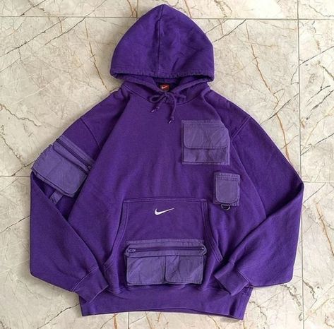 Custom Nike Hoodie, Reworked Hoodie, Looks Hip Hop, Dope Hoodies, Hype Clothing, Outfit Png, Mein Style, Nike Hoodie, Refashion Clothes