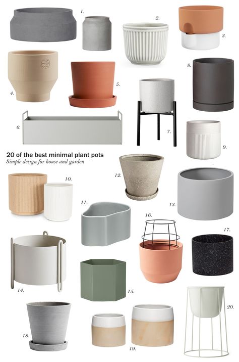 Plant Pot Design, Minimal Plant, Pots And Planters, نباتات منزلية, Ceramic Plant Pots, Plant Decor Indoor, Home Decor Modern, Metal Planters, House Plants Decor