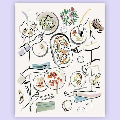 Dutch Uncle (@agencydu) • Instagram photos and videos Charlotte Trounce, Table Illustration, Christmas Diner, Bowls Dinner, Dutch Uncle, Tableware Ceramic, Menu Illustration, Set A Table, Healthy Bodies