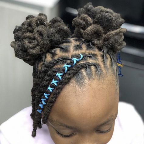 Kiddie Loc Styles, Dread Hairstyles For Girls Kids, Kids Dreadlocks Styles Girls, Kid Dread Styles, Kids Locs Styles Girls Short, Dread Hairstyles For Kids, Little Black Girls Loc Styles, Kids Dreadlocks Styles, Locs Hairstyles For Kids