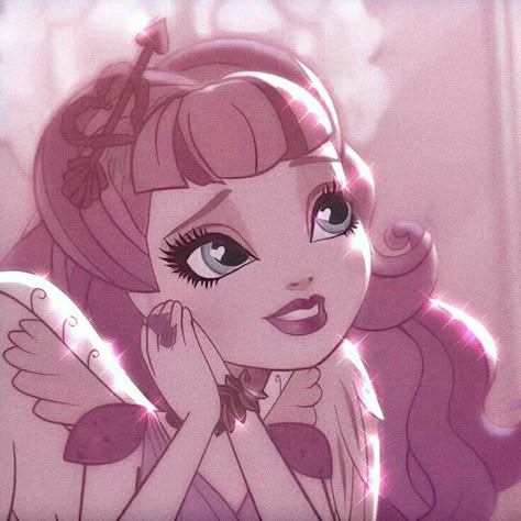 Cupid Ever After High, Cupid Eah, Ever After High Pfp, Ca Cupid, Pink Mood Board, High Pfp, Briar Beauty, Tiktok Pfp, Cupid Love