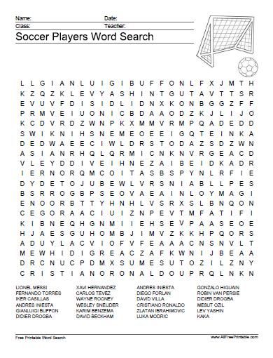 Soccer Word Search Printable, Soccer Word Search, Football Worksheets, Free Word Search Printables, Sports Word Search, Football Word Search, Animal Word Search, Travel Soccer, Soccer Activities