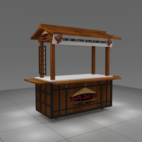 Outdoor Kiosk | Food Kiosk Design Ideas & Concession Stand For Sale Food Stall Design Ideas Simple, Gerobak Design Food Carts, Food Trolley Design, Food Kiosk Design Ideas, Sushi Dumplings, Booth Design Food, Kiosk Design Ideas, Food Kiosk Design, Kiosk Ideas