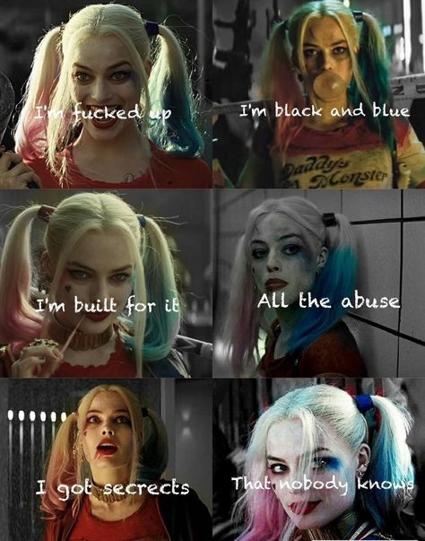 I Need A Gangsta To Love Me Better, Gangsta Kehlani, Harley Quotes, Arley Queen, Harley And Joker Love, Margot Robbie Harley Quinn, Margot Robbie Harley, Harley Quinn Quotes, Villain Quote