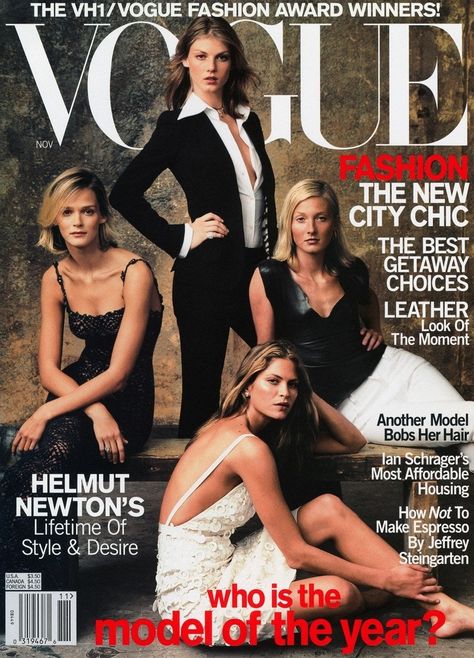 Better Together: A Look Back at Vogue’s Best Model Group Covers | Vogue Angela Lindvall, Carmen Kass, Vogue Magazine Covers, Vogue Archive, Vogue Us, Vogue Covers, Vogue Uk, Vogue Korea, Vogue Magazine