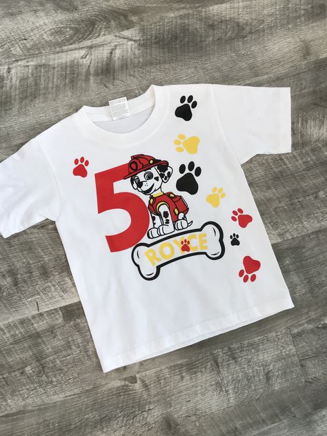 Paw Patrol Birthday shirt Paw Patrol Birthday Shirt Cricut, Paw Patrol Birthday Tshirt, Paw Patrol Family Birthday Shirts, Paw Patrol Tshirt Ideas, Marshall Paw Patrol Birthday, Paw Patrol Birthday Shirt, Paw Patrol Shirt, 2nd Birthday Shirt, Marshall Paw Patrol