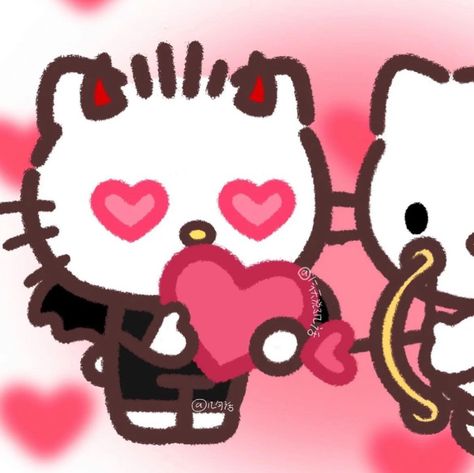 Valentines Matching Pfps Couple, Valentines Day Matching Pfp Couple, Matching Pfp Bf And Gf, Pfps Matching Couple, Valentines Matching Pfp, Hello Kitty Matching Pfp Couple, Bf And Gf Matching Pfp, Matching Hello Kitty Pfp, I Heart My Bf