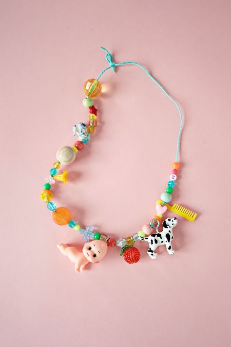 DIY toy necklace Toy Necklace, Teen Girl Jewelry, Junk Jewelry, Bead Charms Diy, Plastic Jewelry, Family Lifestyle, Jewelry Inspo, Kids Jewelry, Boutique Jewelry