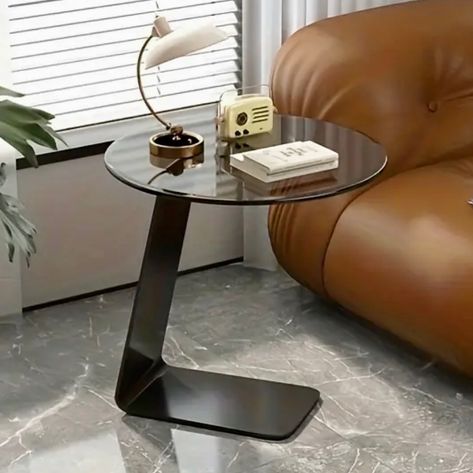 Minimalist Glass Side Table. ‘Save’ and Visit site below to Buy Now. Search item ID on site: ND121628 Side Table Minimalist, Instagram Minimalist, Table Minimalist, Glass Side Table, Glass Side Tables, Interior Design Inspiration, Living Room Designs, Link In Bio, Side Table