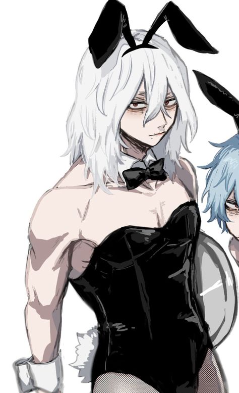 Shigaraki Full Body Bnha, Bunny Shigaraki, Mha Bunny Suit, Shigaraki In A Dress, All Might Fanart Cute, Man In Bunny Suit Drawing, Shigaraki Tomura Compression Shirt, Shigaraki Maid Outfit, Mha Shigaraki Wallpaper