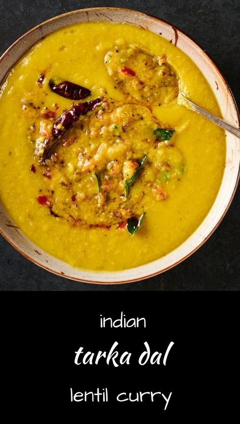 Creamy Indian tarka dal is a great lentil curry. Dahl Baht Recipe, Tarka Dahl, Tarka Dhal Recipe, Dahl Recipes, Dhansak Recipe, Tarka Dal, Indian Sides, Tom Yum Soup Recipe, Dahl Recipe