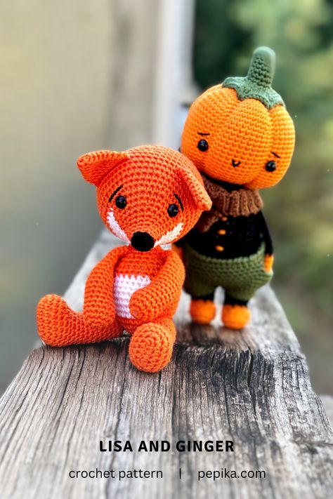 Make your very own cute amigurumi fox and pumpkin dolls that are full of charm and personality. Whether you’re crocheting for your baby or looking for a special gift, these crochet fox pattern are sure to exceed all expectations!

The patterns include step-by-step images and detailed written instructions, ensuring a smooth and enjoyable crafting experience.

#crochetfox #crochetpumpkin #halloweencrochet Crochet Snail Pattern, Amigurumi Snail, Crochet Fox Pattern, Snail Pattern, Crochet Snail, Crocheted Fox Pattern, Cute Amigurumi, Amigurumi Fox, Crochet Pumpkin