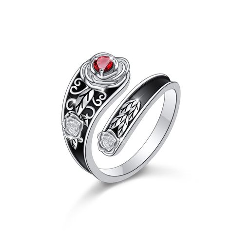 PRICES MAY VARY. 🌹Vintage Spoon Design🌹The ring adorned with a delicate rose, classic and fashionable, symbolizing pure and eternal love. 🌹Material🌹Made of high-quality 925 sterling silver material, hypoallergenic, nickel-free,lead-free, cadmium-free,suitable for long-term wear. 🌹Ring Size🌹Adjustable ring size suitable for Size 6#, 7#, 8# finger circumference. 🌹Ideal Gifts🌹Perfect gift for wife, girlfriend, mom, daughter, sister, friends on Thanksgiving, Christmas, Anniversary, Birthday, Vintage Spoon Jewelry, Spoon Design, Heart Butterfly, Open Rings, Vintage Spoons, Spoon Jewelry, Sister Friends, Spoon Rings, Hand Of Fatima