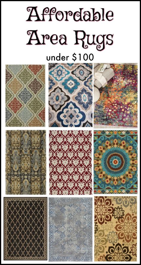 Looking for an area rug? Check out these ten affordable area rugs to spruce up a room for under $100. 8x10 Area Rugs Lowe's, Cheap Area Rugs 8x10, Cheap Area Rugs, Affordable Area Rugs, 5x8 Area Rugs, Clever Storage Solutions, Funky Junk, 8x10 Area Rugs, Hand Painted Furniture