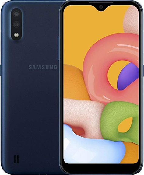 Amazon.com: Samsung Galaxy A01 (A015M) 32GB, Dual SIM, GSM Unlocked, 5.7” Display Smartphone - International Version - Blue Smartphone Price, Acer Laptop, Support Mural Tv, Unlocked Cell Phones, Unlocked Phones, Phone Plans, Samsung Mobile, T Mobile, Mini Camera