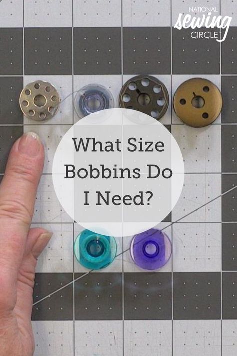 While most sewing machines come with a bobbin or two when you purchase them, you may want to buy extra or have the need to replace them at some point in the future. ZJ Humbach explains that there are many different types, styles, and sizes of bobbins available and discusses why it is important to ensure that you are getting the correct size for your machine. Sewing Graphics, Knit Home Decor, Sewing Projects Tutorials, Pattern Alterations, Intermediate Knitting Patterns, Sewing Terms, Fabric Basket Tutorial, Bobbin Storage, Knitting Patterns Easy