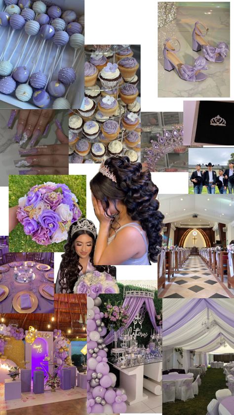 Lilac Quinceanera Ideas, Purple Quinceanera Ideas, Rapunzel Quinceanera Theme, Butterfly Quinceanera Theme, Gold Quinceanera Theme, Purple Quinceanera Theme, Lavender Quinceanera Dresses, Purple Quinceanera Dresses, Sweet 15 Party Ideas Quinceanera