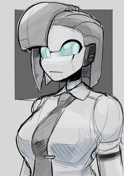 Blackbolt/LW on Twitter: "Bit of a warm up --- A student robot girl… " Robot Drawing, How To Draw Anime, Cyborgs Art, Arte Robot, Draw Anime, Arte Cyberpunk, Robot Design, Robot Art, Robots Concept