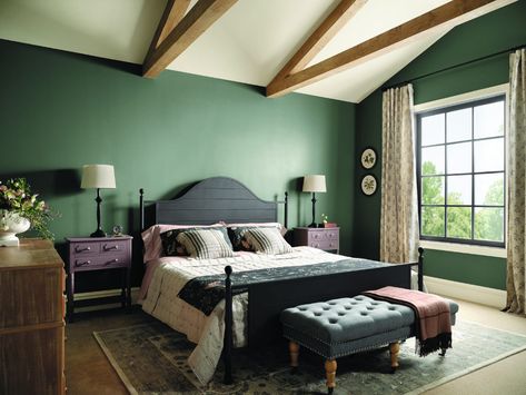 Fill Your Home with Comforting Color | Prince William Living Pewter Green Bedroom, Pewter Green Sherwin Williams, Green Sherwin Williams, Sherwin Williams Green, Pewter Green, Trending Paint Colors, Sherwin Williams Colors, Perfect Paint Color, Vintage Inspired Decor