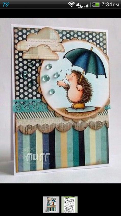 Penny Black, Hedgie Friends, hedgehog. Hedgehog Cards, Hedge Hogs, Umbrella Cards, Black Cards, Penny Black Cards, Penny Black Stamps, Clear Acrylic Stamps, Paper Stuff, House Mouse