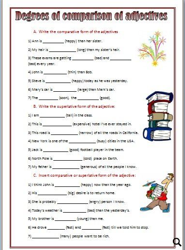 Click to close or click and drag to move Degree Of Adjectives Worksheets Grade 4, Degree Of Comparison Worksheets Grade 4, Degree Of Adjectives Worksheets, Degree Of Comparison Worksheets, Degrees Of Adjectives Worksheets, Degrees Of Comparison Worksheets, Degree Of Comparison, Comparative Adjectives Worksheet, Comparison Worksheet