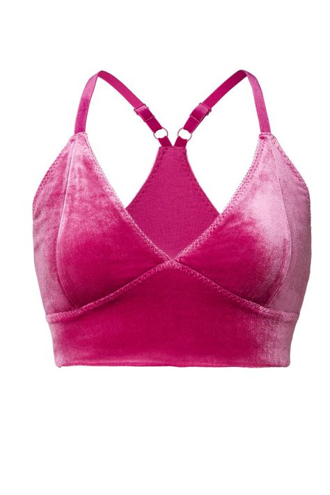 Our motto? Always go to bed in velvet! We made this luxe-looking, racerback bralette without cups for total comfort. Plus, its adjustable straps mean you can customize the fit! Tall Leggings, Bra Size Charts, Pink Bralette, Sweat It Out, Go To Bed, Media Images, Workout Fitness, Subscription Box, Shoe Size Chart