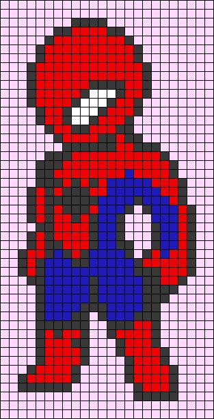 Spiderman Perler Beads Pattern, Avengers Pixel Art, Spider Man Avengers, Marvel Quilt, Spiderman Peter Parker, Spiderman Spider, Tom Holland Peter Parker, Diy Perler Bead Crafts, Pix Art