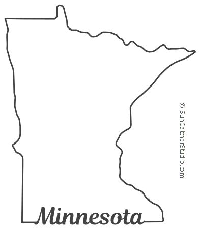 Minnesota - Map Outline, Printable State, Shape, Stencil, Pattern Minnesota Crafts, History Detective, Map Quilt Pattern, Minnesota Outline, Camper Crafts, Pontiac Convertible, Quilted Potholder Pattern, January Art, Monogram Maker