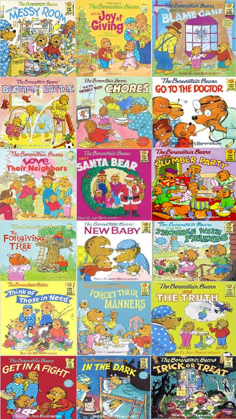 Berenstain Bears Books, Bearenstine Bears Books, Nostalgic Books 2000s, Bearstein Bears, 90s Kids Books, 2000s Pictures, Kids Chapter Books, Nostalgic Books, Museum Of Childhood