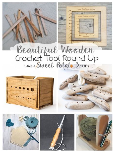 Beautiful Wooden crochet tools you will love!    #SweetPotato3 #crochettools #wood #naturaltools Crochet Knitting & Tools, Ghostbusters Equipment, Crochet Journal, Knitting Journal, Crochet Baby Sweater Pattern, Make And Do Crew, Yarn Tools, Crochet Baby Sweaters, Crochet Friends