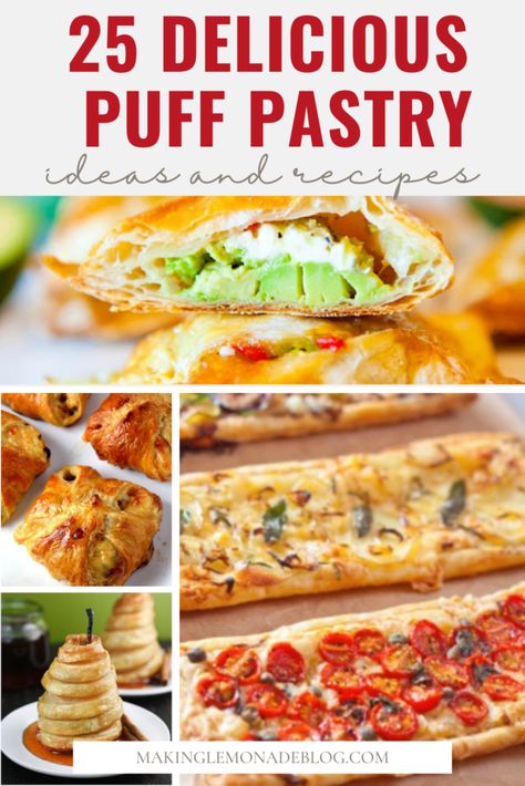 Recipe Using Puff Pastry Sheet, Dinner Ideas Using Puff Pastry, Puff Pastry On A Stick, Recipes Using Frozen Puff Pastry, Recipes For Puff Pastry, Easy Savory Puff Pastry Recipes, Recipes With Pastry Puff Sheets, Phillo Puff Pastry Appetizers, Phillo Puff Pastry Recipes