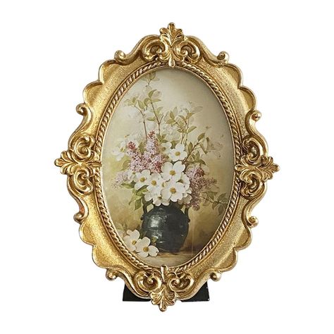 Vintage Style Photo Frame Picture Display Holder Decor Wedding Holiday Description: ELEGANT EUROPEAN DESIGN: Special vintage style appearance with perfect details, this decorative classy frame will makes room very elegant. HIGHEST QUALITY MATERIAL: This antique look retro style picture frame is made of high quality environmental resin, excellent hand crafted. TABLETOP WALL FRAME: The gorgeous frame can be placed on your desktop, also hanging on the wall. ATTRACTIVE: picture frame stand in your h Painted Photo Frames, Picture Frame Stand, Table Centerpiece Flower, Picture Frames Standing, Photo Frame Display, Frame Picture, Look Retro, Picture Holders, Frame Stand