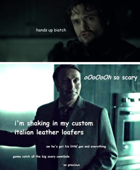 Hannibal And Will Stab, Hannibal And Will, Funny Hannibal, Hannibal Lecter Series, Hannibal Funny, Hannibal Tv Show, Hannibal Tv Series, No Hard Feelings, Hannibal Series