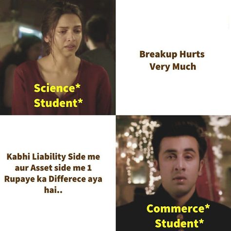 Commerce Students, Whatsapp Emotional Status, Breakup Hurt, Study Inspiration Quotes, Student Jokes, Accounting Student, Exam Quotes Funny, True Interesting Facts, School Jokes