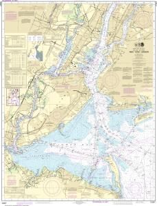 New York Harbor Chart 12327 Map Of Brooklyn, New York Harbor, Nautical Map, Wood Map, Map Of New York, Nautical Chart, Places Of Interest, Map Print, Yorkie