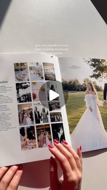 Tanya on Instagram: "this is your sign to turn your wedding memories into a keepsake magazine you’ll cherish forever 💕 @Milestone Magazine #wedding #weddingtiktok #weddinginspo #bridetobe #weddingkeepsake" Wedding Keepsake Ideas, Keepsake Ideas, Wedding Keepsakes, Wedding Memorial, Wedding Things, Milestones, Wedding Inspo, Wedding Inspiration, Magazine