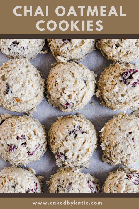 Chai Oatmeal Cookies, Oatmeal Chai Cookies, Spice Cake Cookies, Chai Spice Recipe, Homemade Chai Spice, Chai Oatmeal, Chai Spice Cookies, Spiced Oatmeal, Chai Cookies