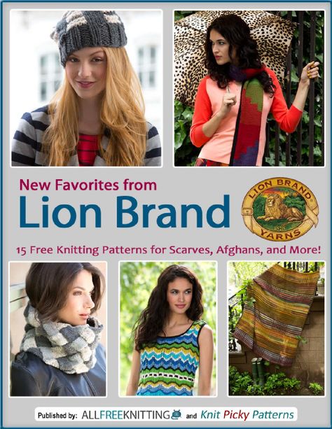 ISSUU - New favorites from lion brand free knitting patterns for scarves afghans and more free ebook by jasmina sizz Knitting Patterns For Scarves, Scarfie Yarn, Crochet Princess, Beginner Knitting Pattern, Yarn Patterns, Baby Booties Knitting Pattern, Free Knitting Patterns, I Cord, Lion Brand Yarn