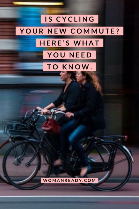 With cycling set to become the norm for our daily commute to work, here’s what you need to know to make your ‘bike’ commute a success. #cycling #biking #commuterbike #career #health #exercise Cycling To Work, Bike Commuter Style, Womens Cycling Outfit, Commuter Bike Style, Sf Aesthetic, Cycling Aesthetic, Commuter Cycling, Bike Commute, Womens Cycling