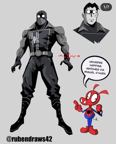 Venom Character, Noir Spiderman, Spider Noir, Spider Man Noir, Spiderman Comic Art, Spider Sona, Marvel Character Design, Spider People, Superhero Designs