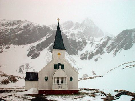 Deception Island, South Georgia Island, Ross Island, British Overseas Territories, Anglican Church, South Georgia, Vacation Days, Old Churches, Country Church